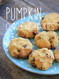 Pumpkin Choc Chip Cookies